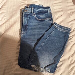 Good American Blue Distressed Jeans